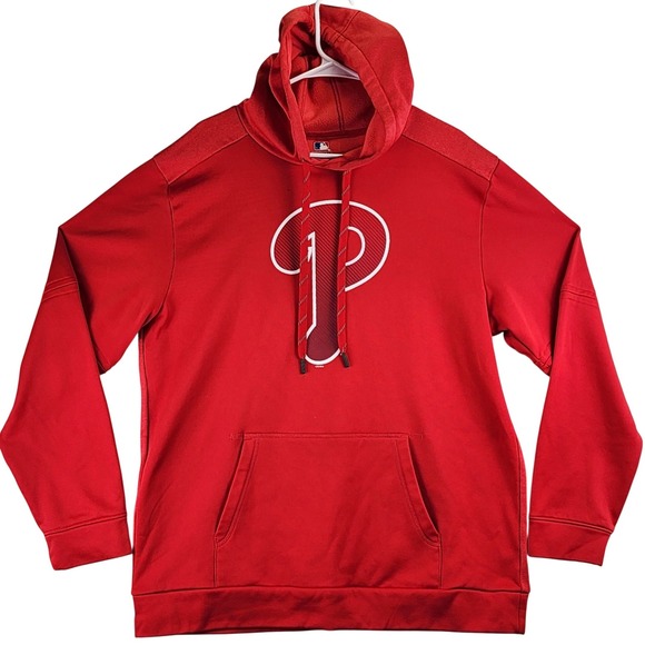 Mlb Genuine Merchandise Other - Philadelphia Phillies MLB Hoodie Mens XL Red Pullover Performance Sportswear